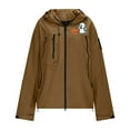 thumbnail image 5 of Wensltd Womens Waterproof Jacket Hooded Lightweight Outdoor Hiking Sport Windbreaker with Pocket, 5 of 7