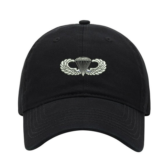 Baseball Cap Embroidered Hat for Army Airborne Paratrooper Wings Men's Adjustable Cotton Unisex Embroidery Baseball Caps