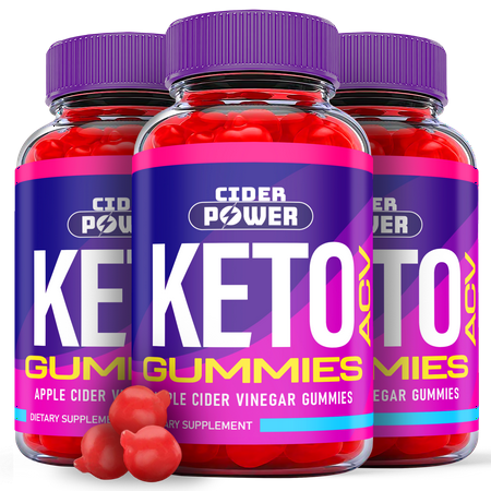 (3 Pack) Cider Power Keto ACV Gummies - Supplement for Weight Loss - Energy & Focus Boosting Dietary Supplements for Weight Management & Metabolism - Fat Burn - 180 Gummies