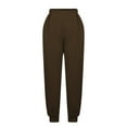 thumbnail image 4 of GERsome Women's Casual Sweatpants Loose Drawstring Elastic Waist Cinch Bottom Lounge Pants Lightweight Baggy Sweatpants Joggers with Pockets, 4 of 6