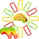 thumbnail image 1 of Paquete de 24 soportes para tacos, plato colorido para tacos, soporte para conchas de Taco para fiesta, capacidad para 1 Taco cada uno oso de fresa Electrónica, 1 of 5