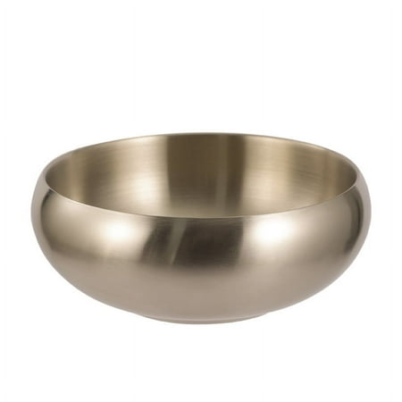 

Stainless Steel Food Bowl Double Layer Rice Container Soup Bowl Food Storage Bowl