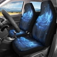 thumbnail image 2 of XYZCANDO Valentine's Day Front Car Seat Covers featuring Blue Glowing Rose - Breathable Waterproof 2 Pack Set For Car Interior Decor, 2 of 10