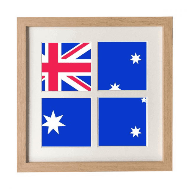Australia National Flag Oceania Country Frame Wall Tabletop Display 4 Openings Picture