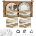 thumbnail image 5 of Brown Ombre Kitchen Towels Set of 4, Modern Moire Abstract Art Aesthetics Absorbent Dish Towels for Kitchen, Microfiber Hand Towel, Quick Drying Tea Towel for Cleaning Decorative Dishcloths, 5 of 7