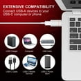 thumbnail image 4 of [5Gbps] Adaptador USB C hembra a USB macho (paquete de 2), adaptador 3.0 USB A a USB C para iPhone 11 12 Pro XR SE, iPad 8 Air 4, transferencia de datos de alta velocidad y carga rápida, compatible con PC, Cargadores, Bancos de Energía Ormromra WMXL-167, 4 of 7