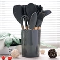 thumbnail image 3 of PEACNNG Silicone Cooking Utensils Set Non-stick Spoon Soup Ladle Spatula Baking Tongs Utensilios De Cocina, 3 of 5
