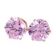 thumbnail image 2 of SmartBy Ear Studs Elegant All Match Cubic Zirconia Round Exquisite Earrings for Dating, 2 of 7