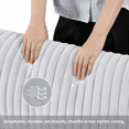 thumbnail image 6 of Avobird 100-inch L-shaped Sofa with dual charging ports at the arms, Corduroy Fabric, Upholstered Deep Seat Couches for Living Room, Gray, 6 of 7