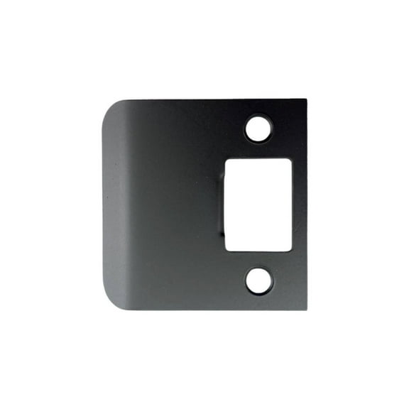 Deltana SPE225U19 Extended Lip Strike Plate, 2 1/4" x 2-1/4" in Paint Black