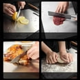thumbnail image 4 of Brushed Stainless Steel Cutting Board for Kitchen Heavy Duty Chopping Board for Meat and Vegetables, 4 of 4