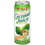 Amy & Brian Coconut Juice With Pulp, 17.5 Fl Oz, 12 Count