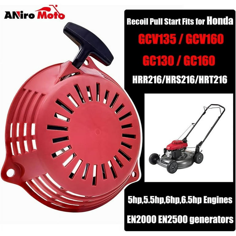 GCV160 Pull Start Recoil Starter Compatible with Honda GCV135 GCV160 EN2000 HRU19 GC135 GC160 Engine Lawn Mower Pressure Washer Parts Whatever Goods Walmart