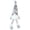 Gray#024, variant on Christmas Faceless Doll Plush Ornament Knitted Hat Hanging Legs Holiday Table Shelf Decor Seasonal Figure Display