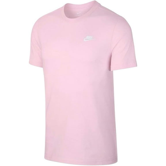 Nike Sportswear Men's Pink Large Club Embroidered Futura Tee