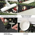 thumbnail image 3 of Black Christmas Santa Pattern Kitchen Rug Mat,Kitchen Runner Rugs Non Skid Washable,Decorative Kitchen Floor Mats for Kitchen,Sink,Laundry,17"X47", 3 of 5