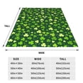 thumbnail image 3 of Honeii Happy St. Patrick's day Print Fleece Blanket - Throw Blanket for Bed, Sofa, Couch, Camping, and Travel , Microplush Ultra Soft Warm Blanket-80"x60", 3 of 7