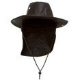 thumbnail image 2 of Sombrero de sol TOP HEADWEAR Safari Explorer Con cubierta de cuello de solapa Negro Grande, 2 of 2