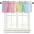 thumbnail image 2 of Candy Rainbow Stripes Small Curtain Rod Pocket Short Curtains Half Drapes Partition Cabinet Door Window Curtains Home Decor, 2 of 6