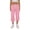 Pink, variant on Nhthy Women's Summer Solid Cropped Joggers Elastic Waist Drawstring with Functional Pockets Khaki XL