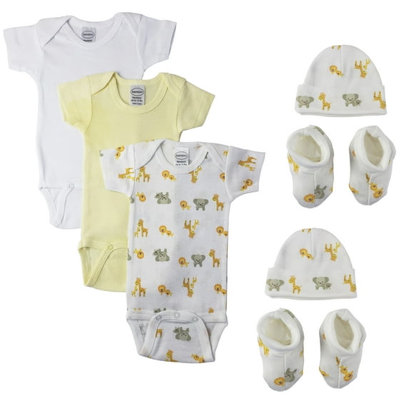 Unisex Newborn Baby 7 Pc Layette Sets