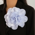thumbnail image 5 of Fashionable Fabric Big Flower Brooch Handmade Lapel Pin Jewelry Beautiful Fabric Flower Brooch Pin for Women Attire, 5 of 21