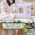 thumbnail image 4 of HELLHERO Green Botanical Leaves Fabric Polyester Sewing Machine Pad Beautiful & Practical Fusion Sewing Accessories for Travelling, 4 of 5