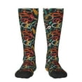 thumbnail image 2 of Lsque Snake And Flower Printed Crew Socks Men's Women's LightWeight Thin Casual Calf Socks ,Knee High Socks,Cotton Socks, 2 of 9