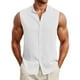 thumbnail image 1 of Camiseta sin mangas con estampado de rayas para hombre: prenda deportiva informal para climas cálidos y fácil de cuidar, 1 of 7