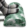 thumbnail image 3 of Leaf Foot Rest, Palm Mango Banana Tree Leaves in Tropical Wild Safari Island Jungle Image Art, Non-Slip Backing Adjustable Ergonomic Memory Foam Leg Support for Office, Forest Green, by Ambesonne, 3 of 5