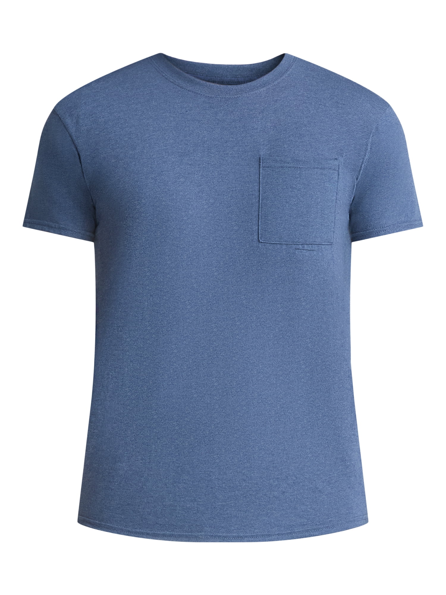 Athletic Works Men's and Big Men's Cotton Pocket Tee, Sizes XS-5XL and Tall Sizes