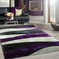 thumbnail image 3 of Gray/Blue Living Shag Waves Soft Plush Design 3D Effect 5' x 7' Area Rug/ Carpet by Makymo, 3 of 11