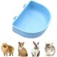 thumbnail image 2 of 3 Pcs Rabbit Feeder with Hook Food and Water Bowl on Cage for Rabbit/Guinea Pig/Chinchilla/Bunny,Plastic, 2 of 5