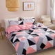 thumbnail image 2 of Juego de ropa de cama tamaño queen con estampado geométrico, suave y cómodo, juego de funda nórdica tamaño king, económico, duradero, funda de edredón individual y doble, sin sábana, 2 of 5