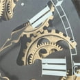 thumbnail image 7 of Yosemite Home Decor Modern Metal Paris II Gear Clock in Black, 7 of 7