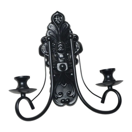 Wall Candle Sconces Metal Wall Candle Holder Decorative Iron Material for Wedding Party Housewarming Fireplace