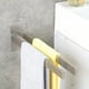 thumbnail image 4 of Toallero doble elegante, diseño moderno y elegante que ahorra espacio para el área del lavabo del baño, construcción de acero inoxidable para resistencia al óxido y la corrosión (37,5 cm), 4 of 6