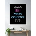 thumbnail image 2 of Best Nurse Educator Ever Poster Wall Art, Modern Wall Decor, 8x12 UNFRAMED, 2 of 3