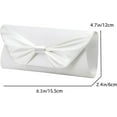 thumbnail image 6 of Bow Clutch Purse Elegant Bowknot Evening Bag Classy Wedding Party Shoulder Handbag, 6 of 7