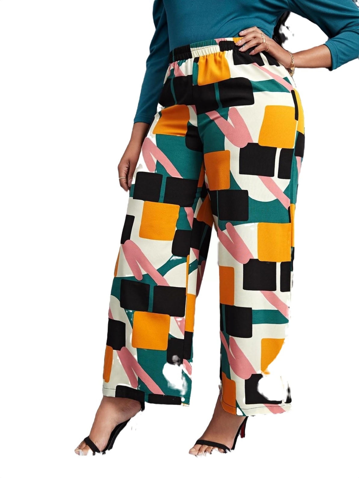 Women s Plus Size High Waist Wide Leg Pants Straight Trousers 3XL 18 women-s-plus-size-high-waist-wide-leg-pants-straight-trousers-3xl-18