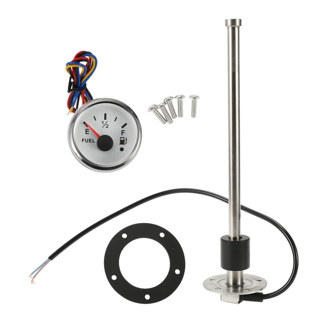 Unique Bargains Fuel Sending Unit and Gauge Kit Marine Fuel Sender Unit Metal 1 Set 11.42"