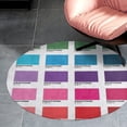 thumbnail image 4 of Shades of Pantone Colors Round Carpet Circle Rug Outdoor Patio Area Rug Washable Large Area Rugs Hallway Room Decor Fitness Mats, 4 of 8