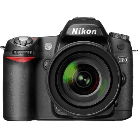 Nikon D80 Digital SLR Camera Outfit with 18-55 Zoom Lens and Free 4GB Memory Card - (Open Box)