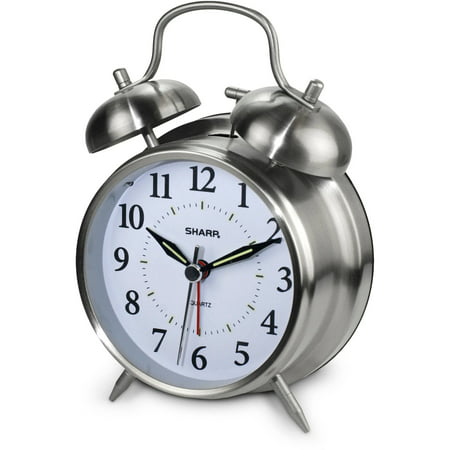 Sharp Twinbell Quartz Analog Alarm Clock (World's Best Alarm Clock)