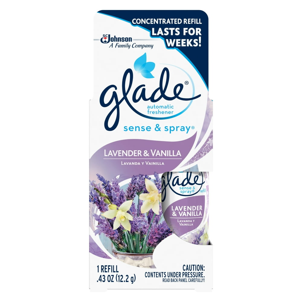 Glade Sense & Spray Automatic Air Freshener Refill, Lavender & Vanilla