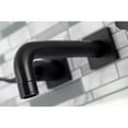 thumbnail image 4 of Kingston Brass KS6120DFL NuWave Double-Handle Wall Mount Bathroom Faucet, Matte Black, 4 of 8