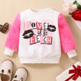 thumbnail image 2 of Mercatoo Toddler Baby Girls Crewneck Sweatshirt 𝐅𝐥eece Long Sleeve Pullover Tops Fall Winter Sweatshirts for 1 to 24 Months, 2 of 9