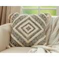 thumbnail image 5 of Saro Lifestyle Tufted Diamond Block Print Throw Pillow Cover, 5 of 5