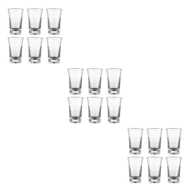 Kearding 6 copas de vino para fiestas, copas acrílicas para dispensador de vidrio, juegos para beber, soporte para cóctel, transparente Type1 NO1 Kearding CBP149144