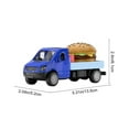 thumbnail image 3 of Fasiaou Burger-Themed Toy Car Model with Realistic Design for Children's Play and Gift Giving,Blue, 3 of 6